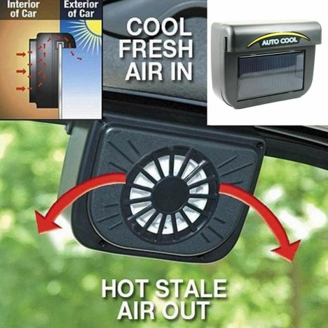 Ventilateur à énergie solaire pour vitres de voiture - S2A MARKET SARL